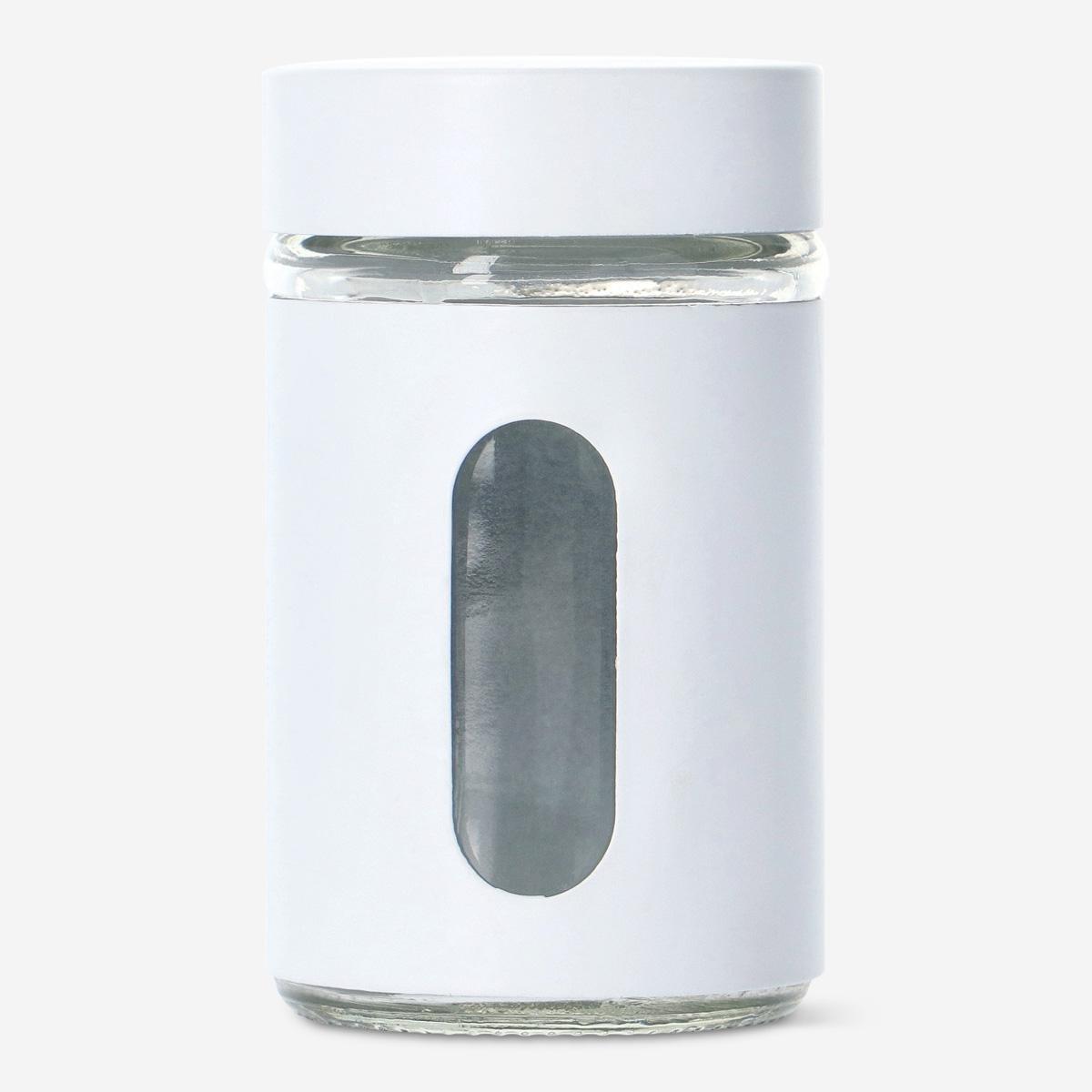 White salt shaker