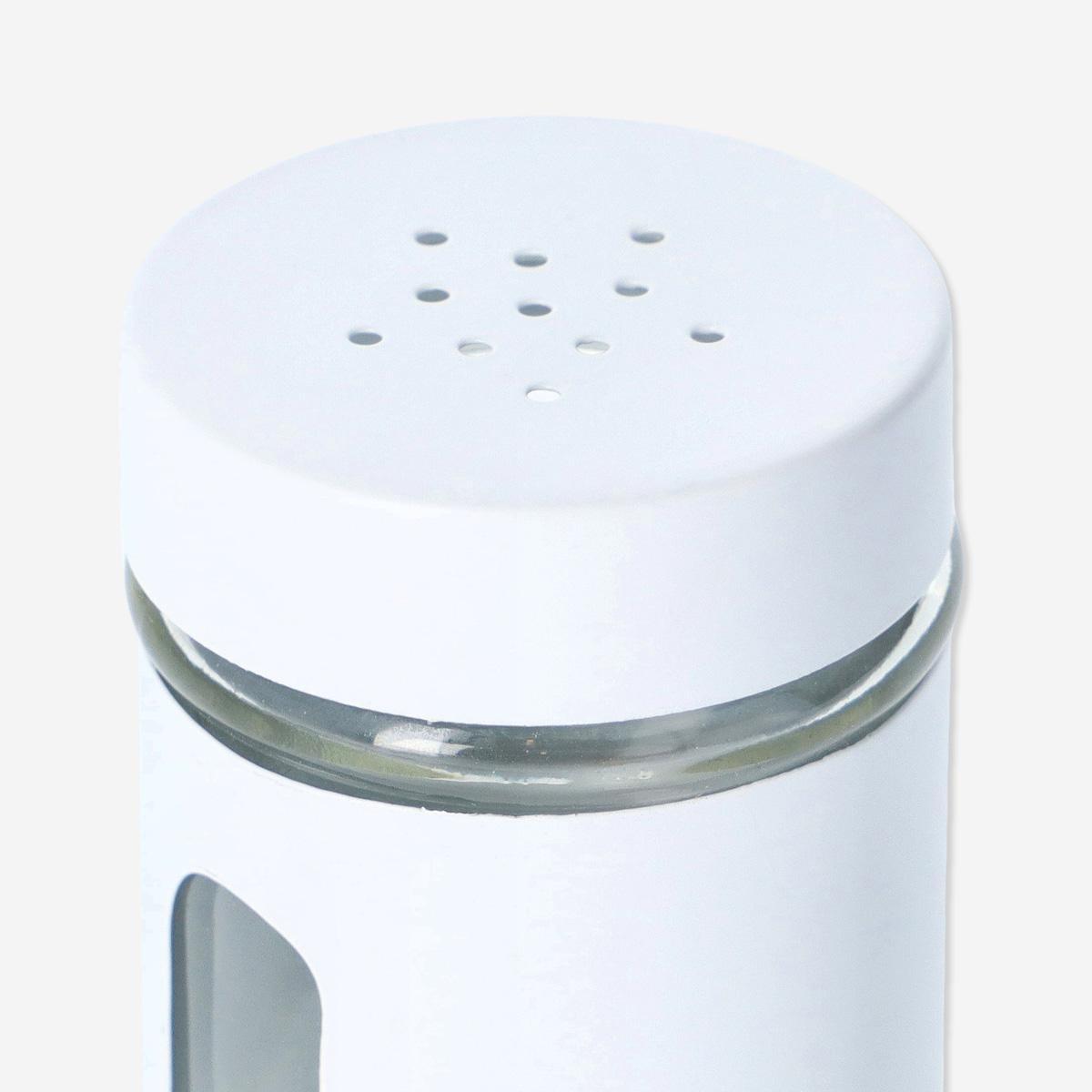 White salt shaker