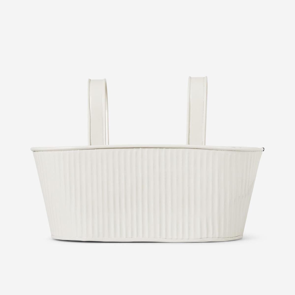 White plant pot