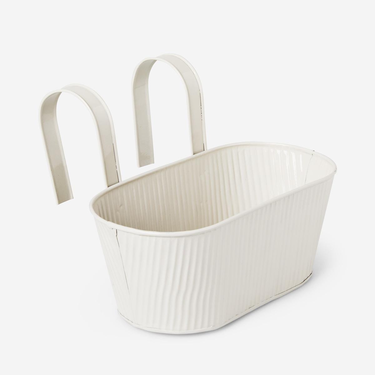 White plant pot