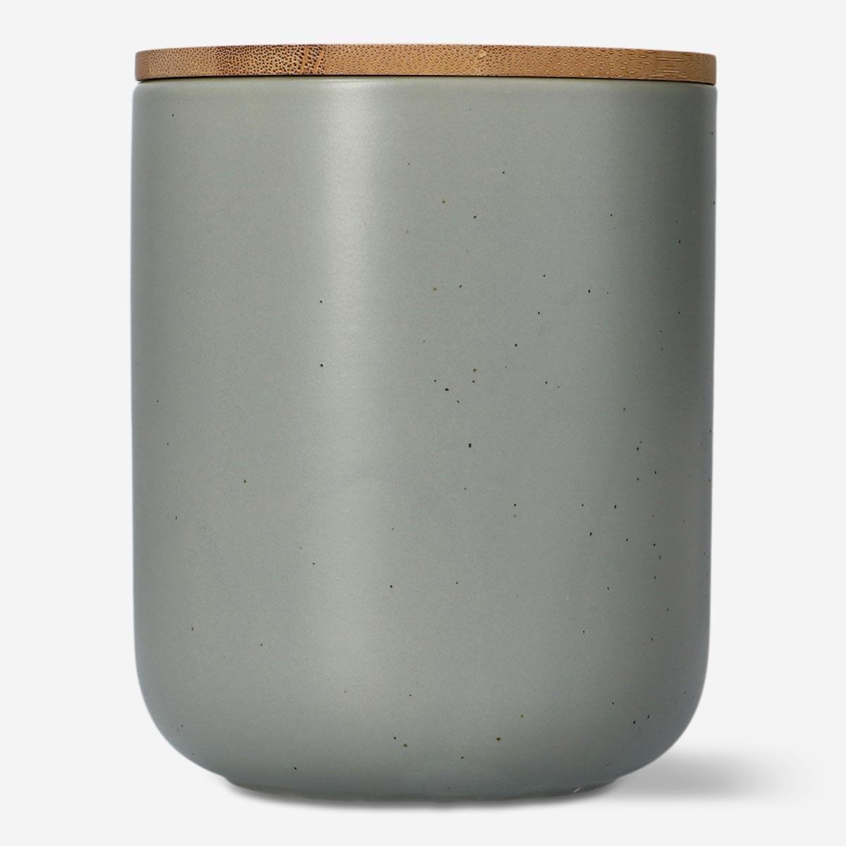 Grey storage jar. 13 cm