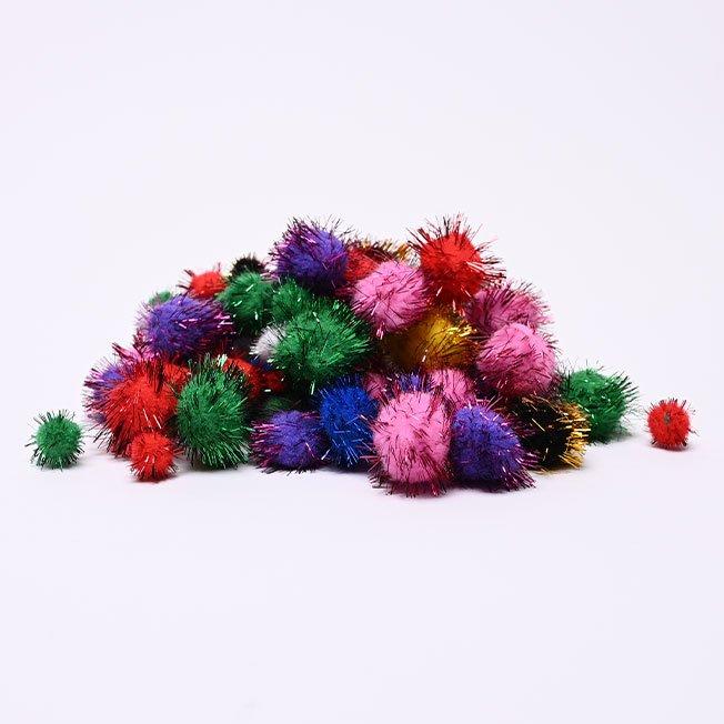 Multicolour pom balls