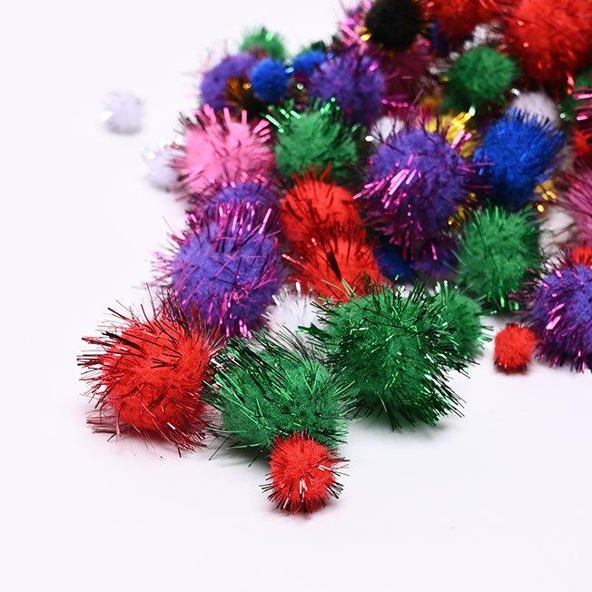 Multicolour pom balls