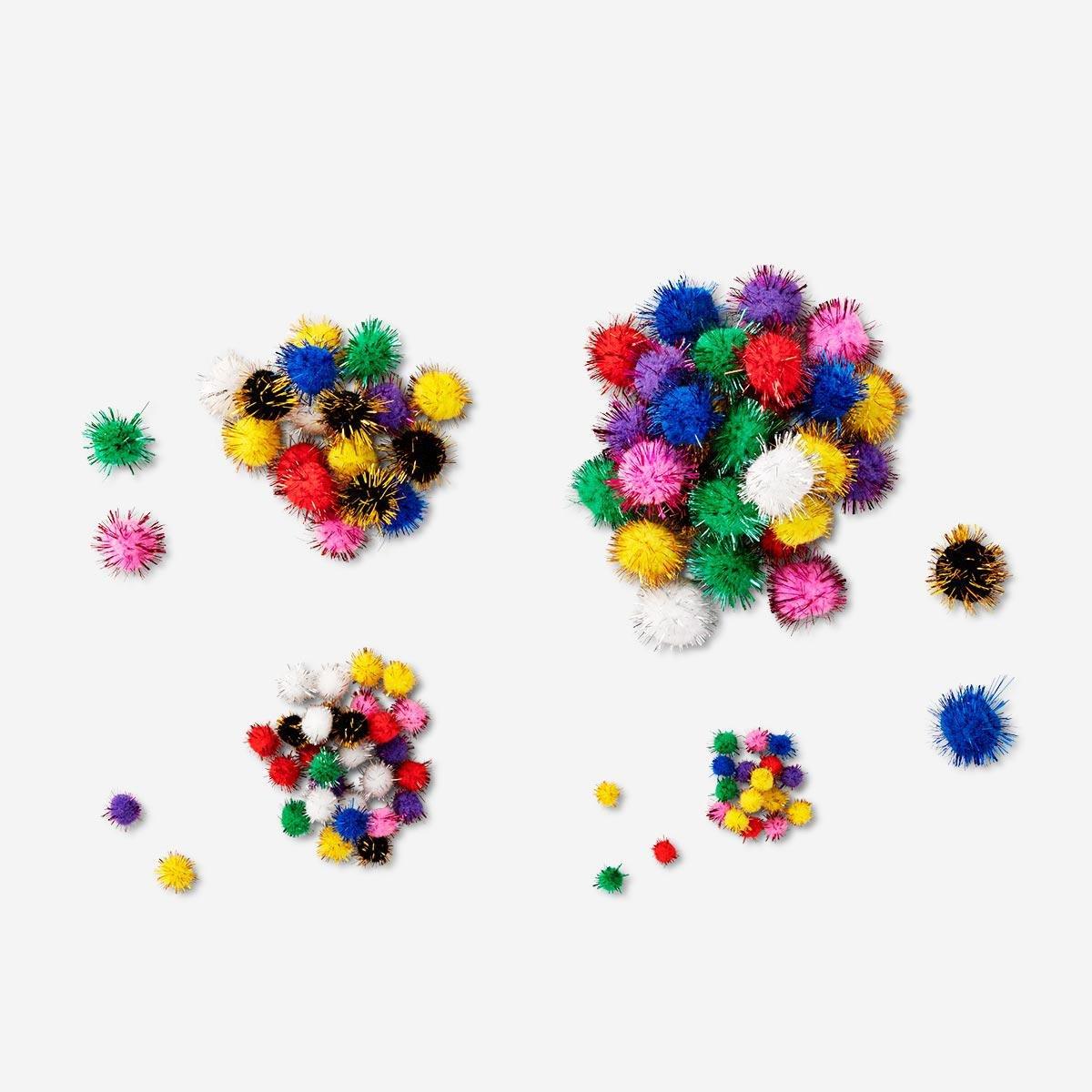 Multicolour pom balls
