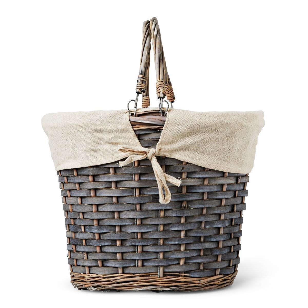 Grey picnic basket