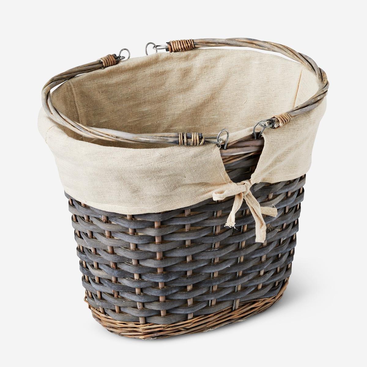 Grey picnic basket