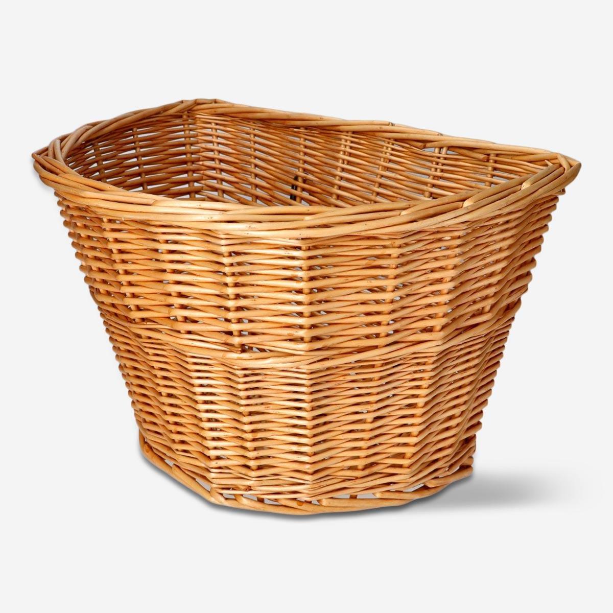 Woven bicycle basket