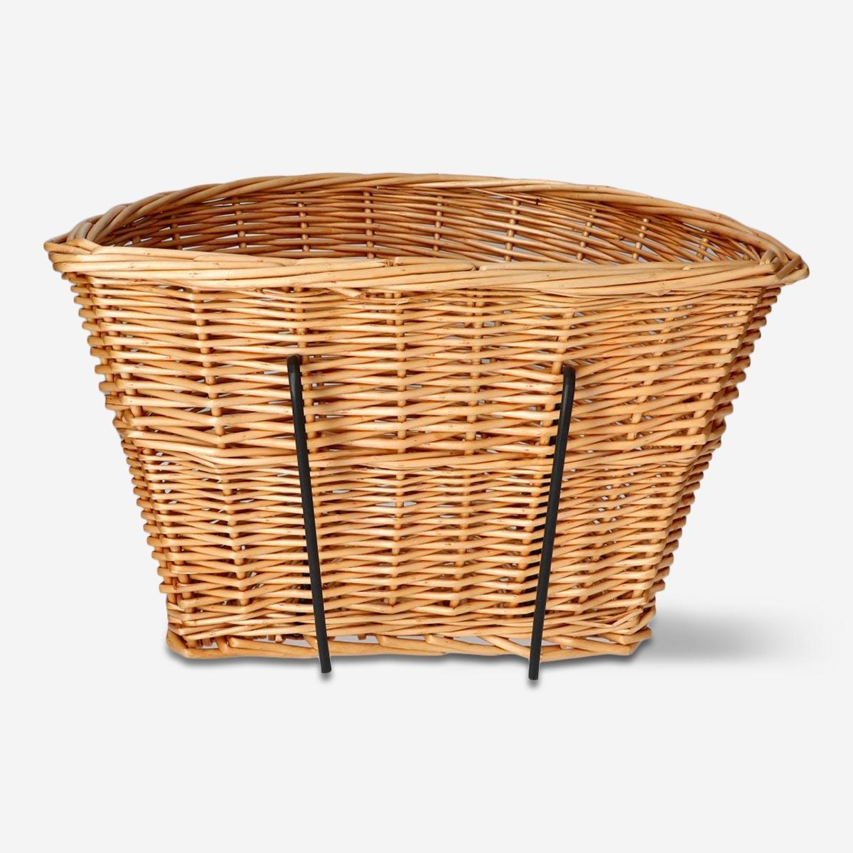 Woven bicycle basket