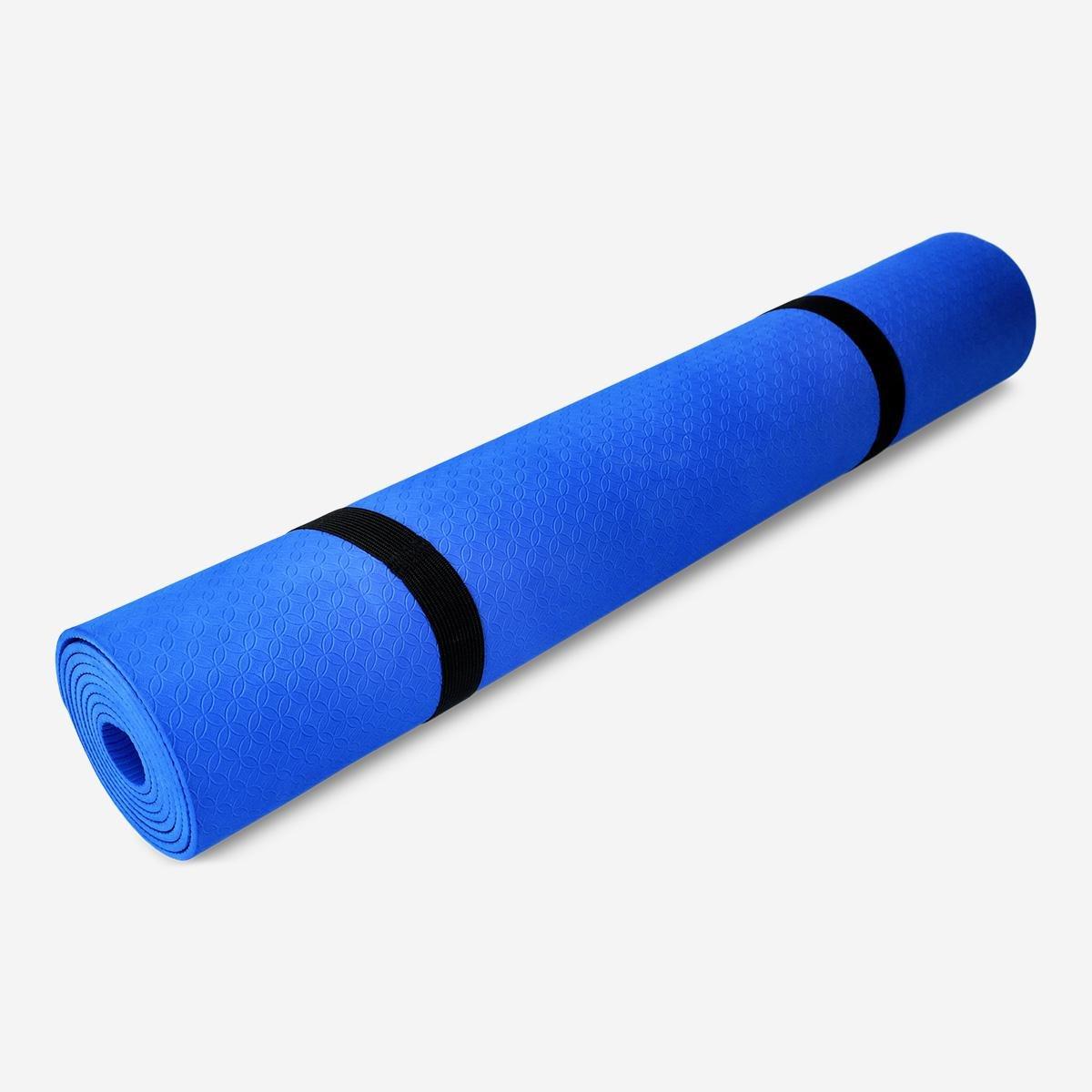 Blue yoga mat     