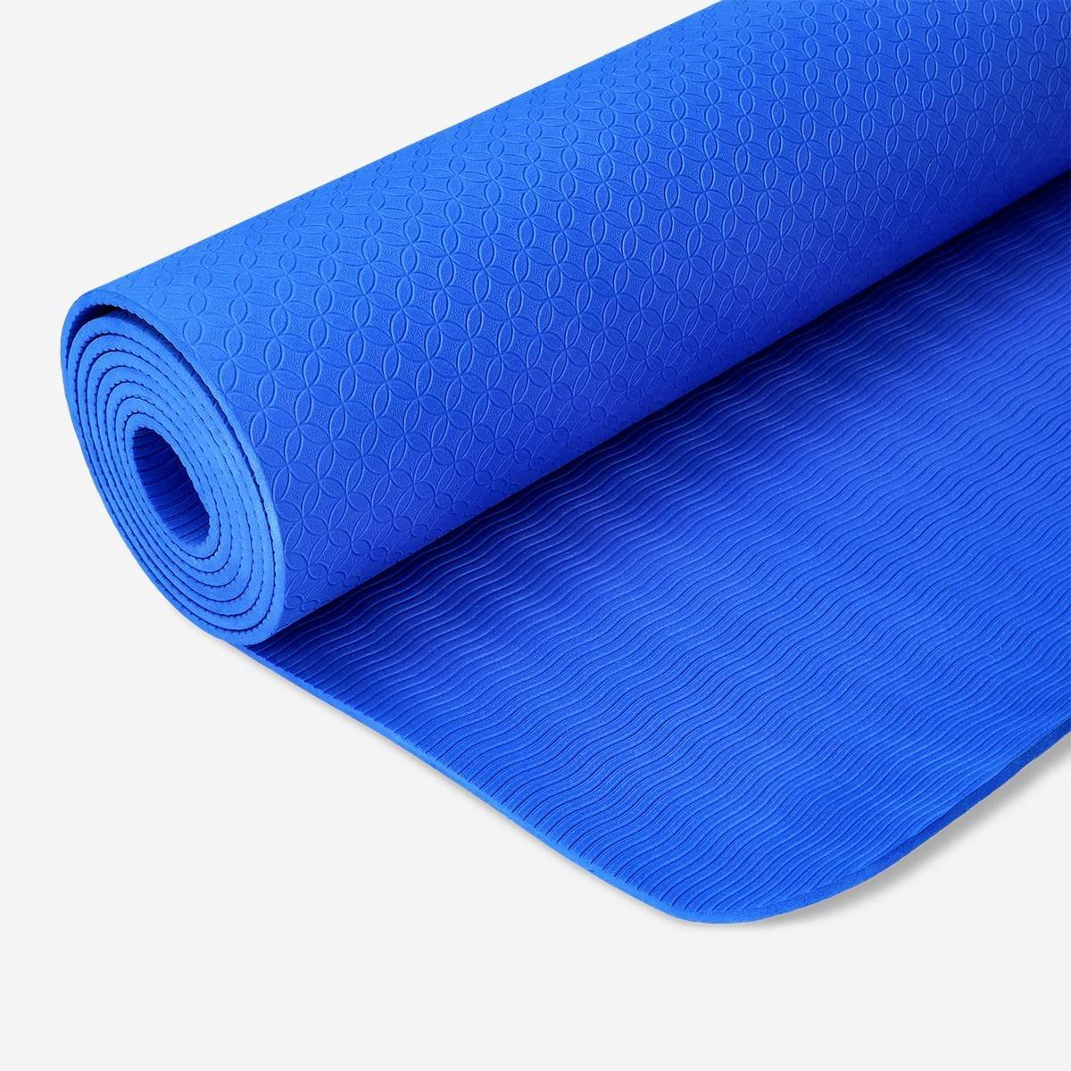 Blue yoga mat