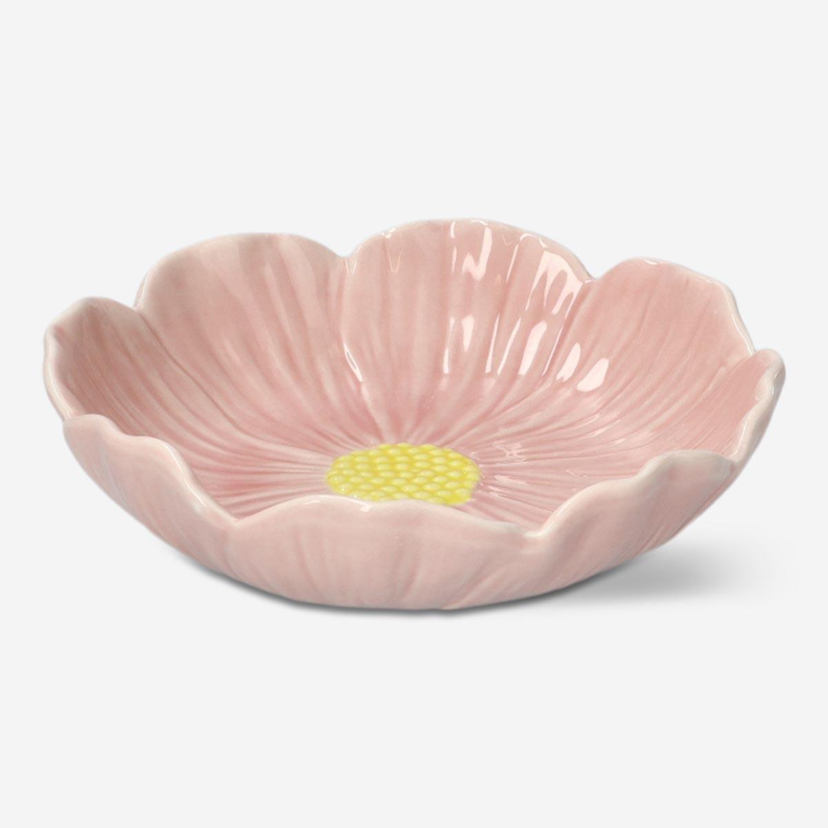 Pink serving bowl