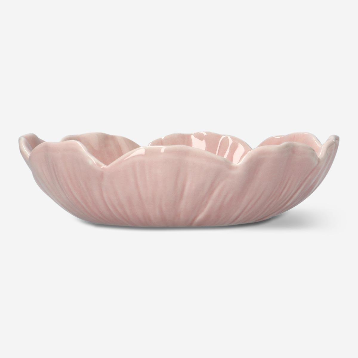 Pink serving bowl
