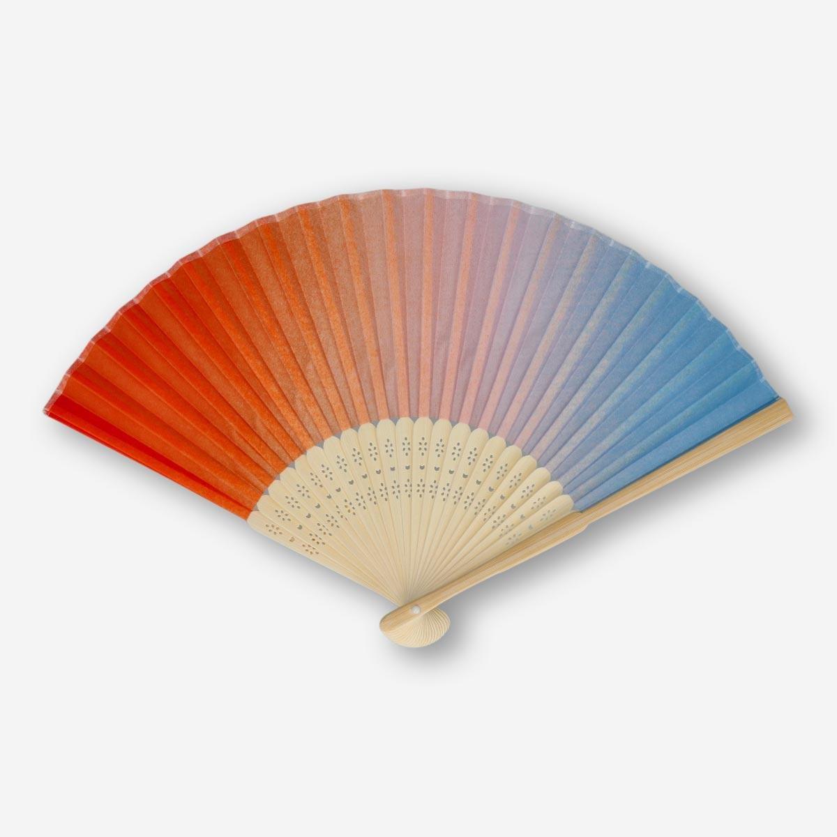 Multicolour foldable fan
