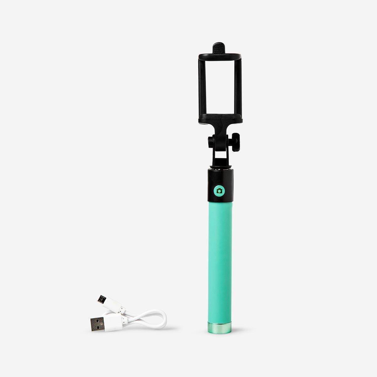 Green selfie stick