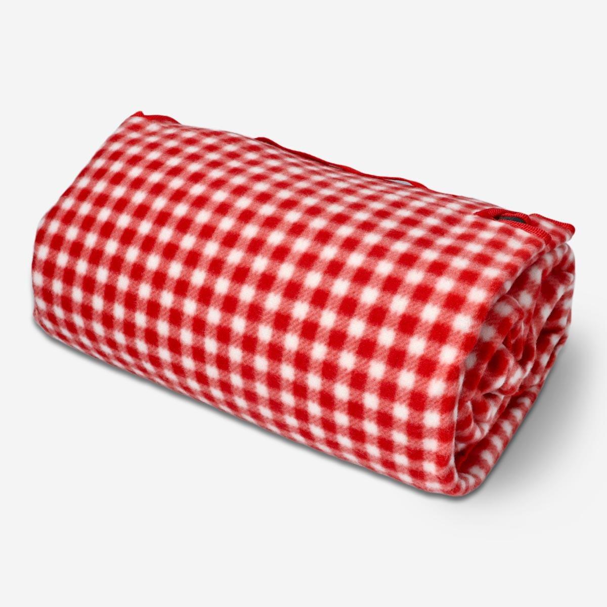 Red picnic blanket