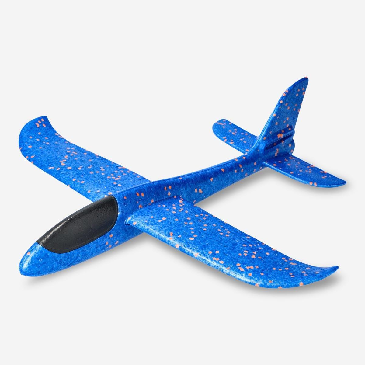 Blue build-your-own airplane
