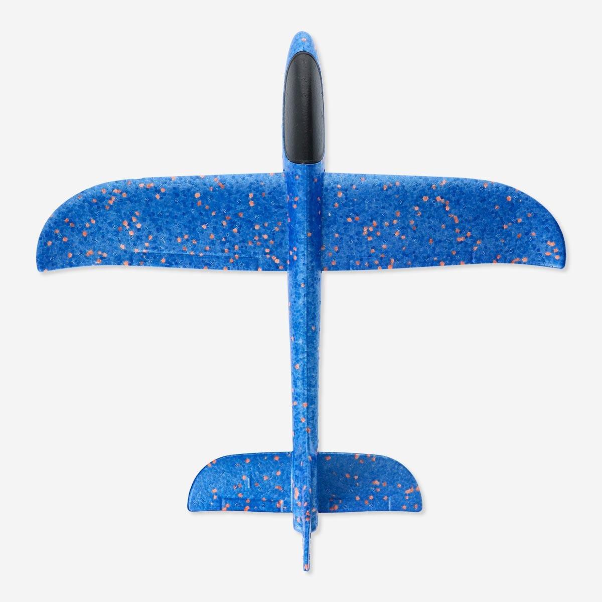 Blue build-your-own airplane