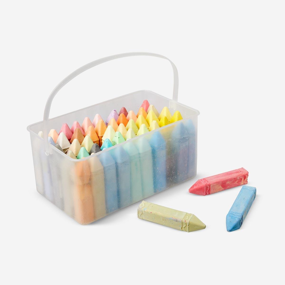 Multicolour pavement chalk. 50 pcs