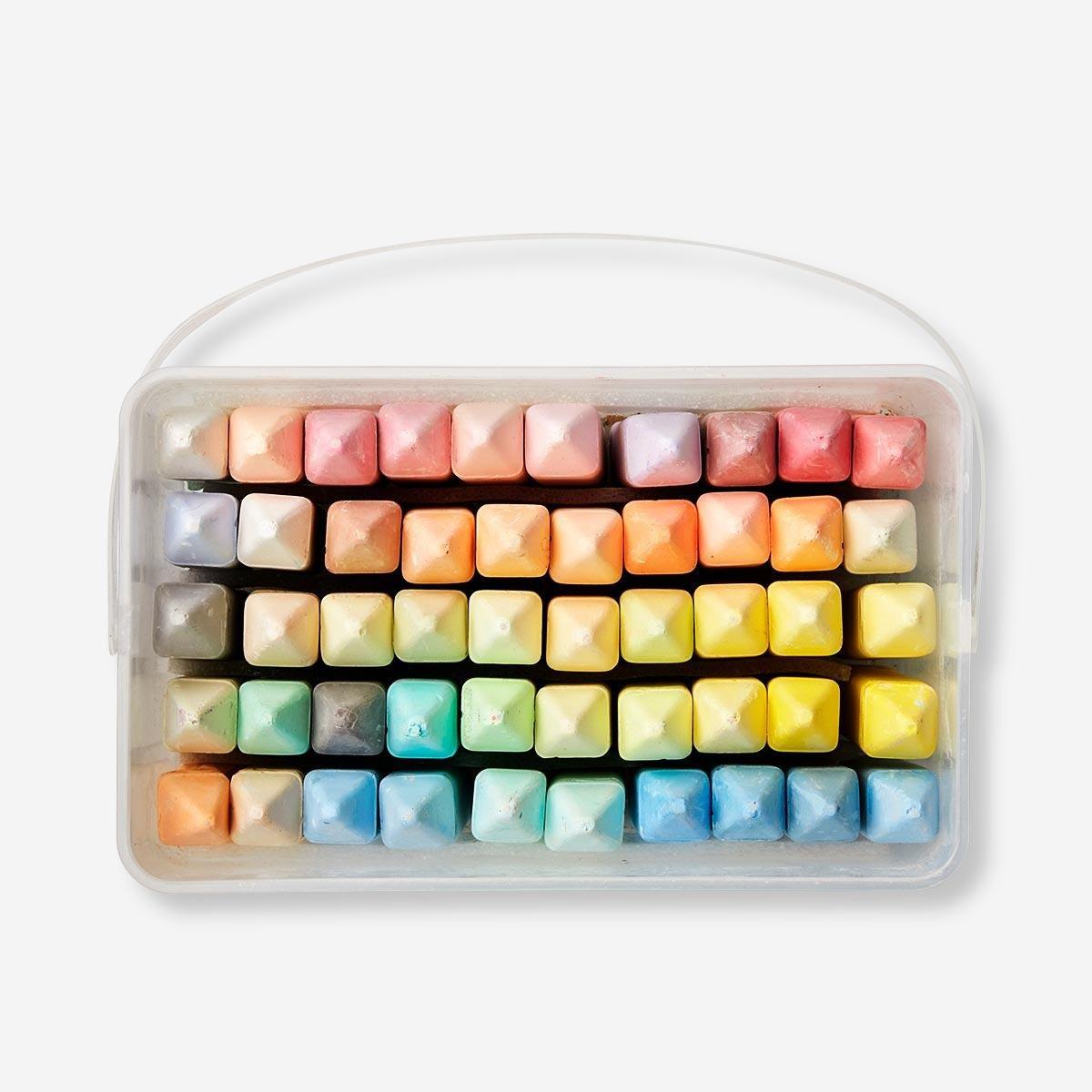 Multicolour pavement chalk. 50 pcs