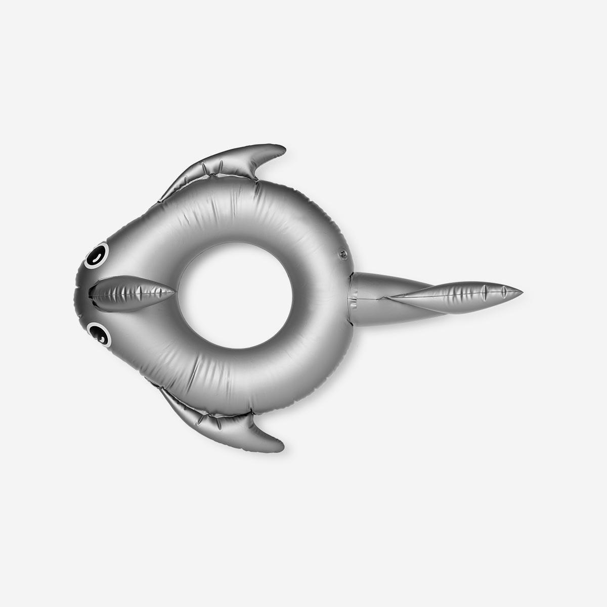 Grey inflatable swim ring