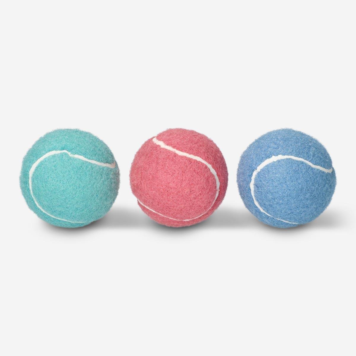 Multicolour tennis balls