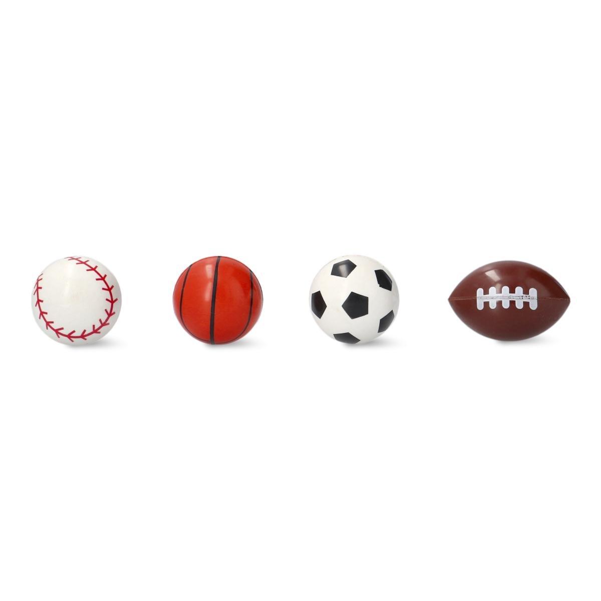 Multicolour bouncing balls. 4 pcs