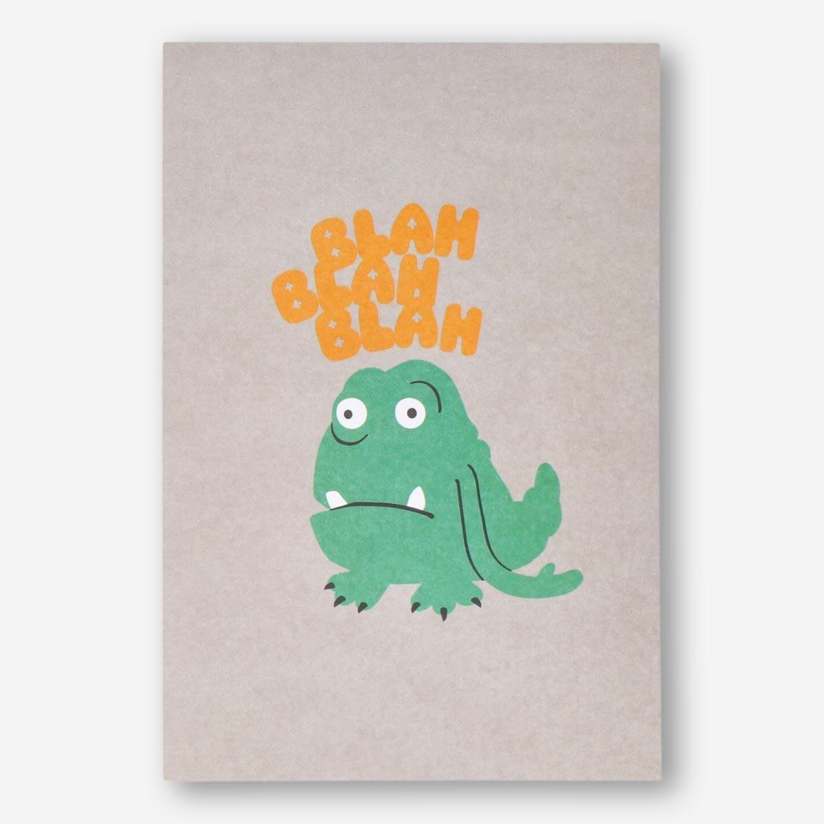 Grey blah card