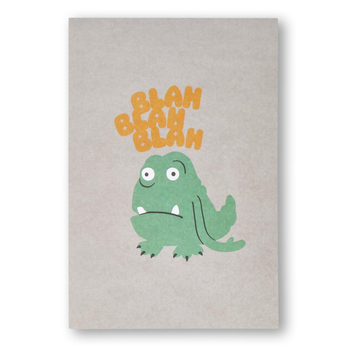 Grey blah card