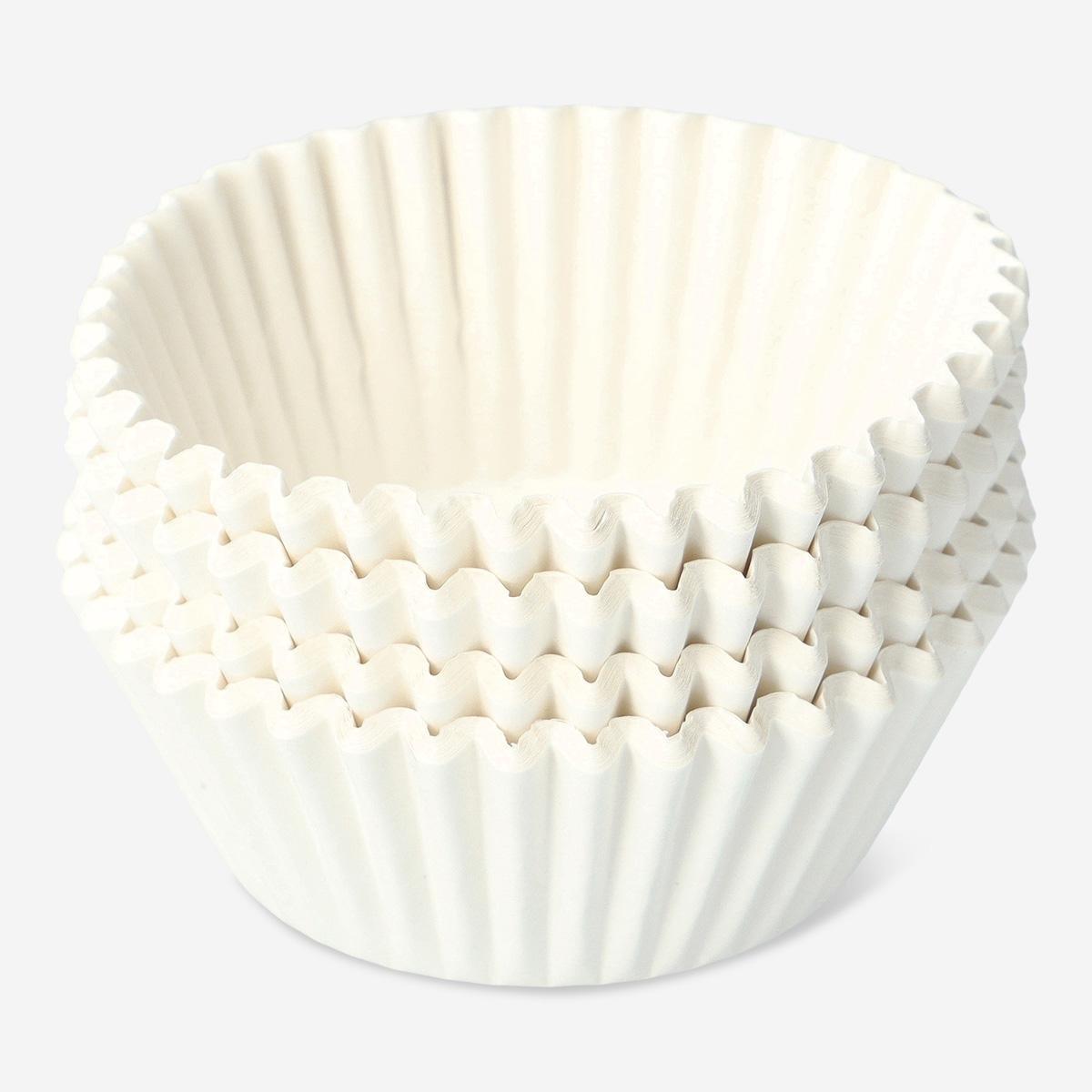 White cupcake paper