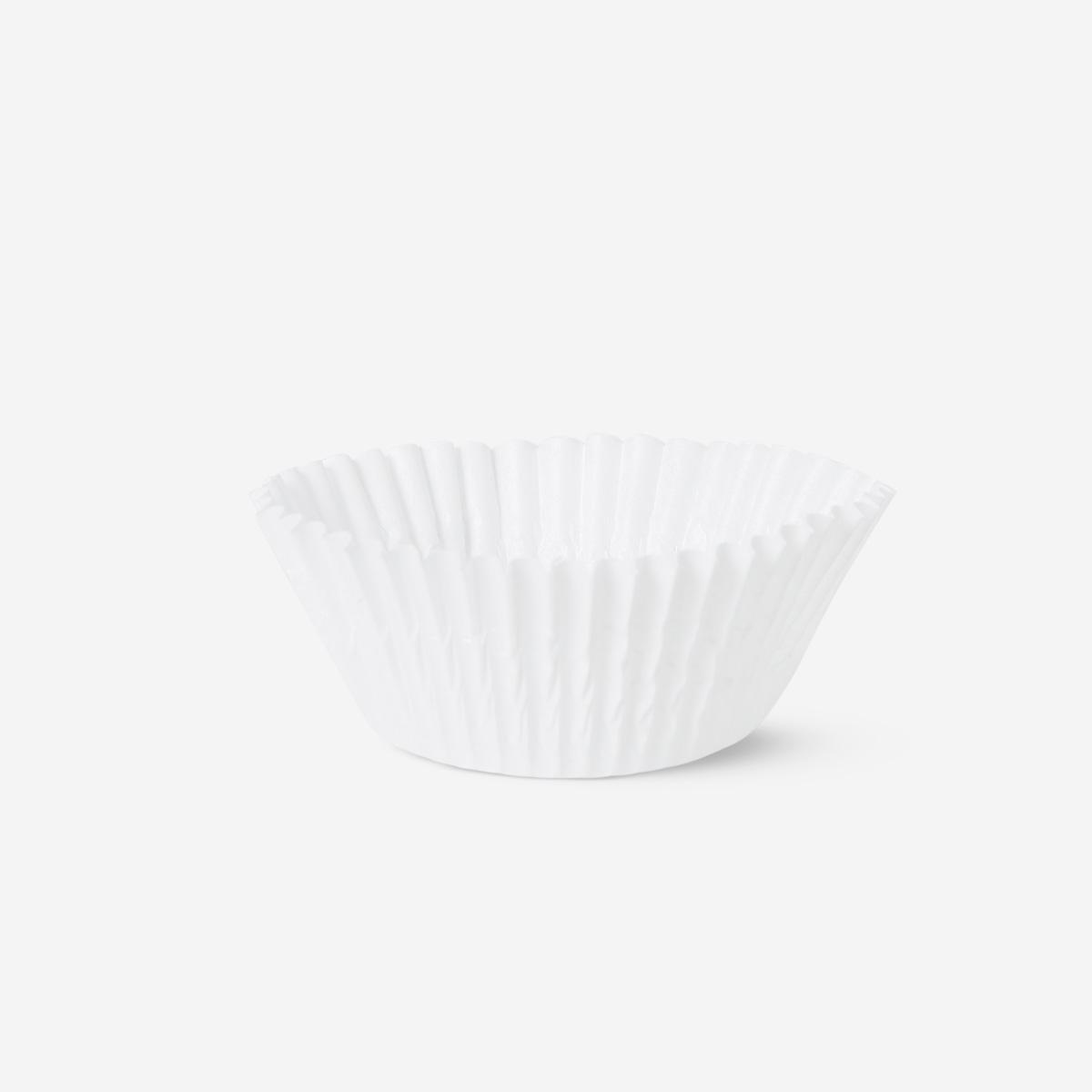 White cupcake paper