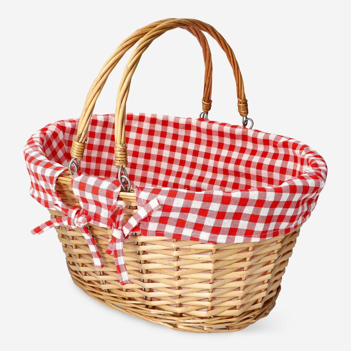 Red picnic basket