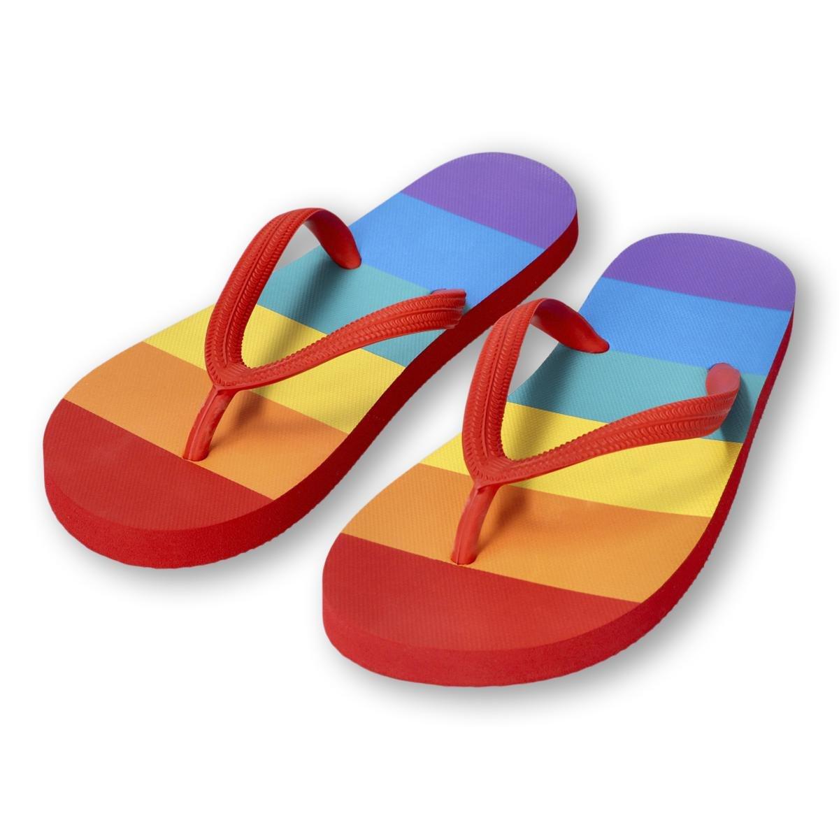 Multicolour flip flops. size 36 37