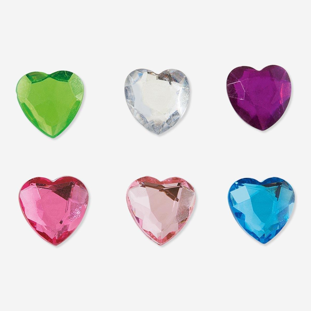 Multicolour decoration hearts