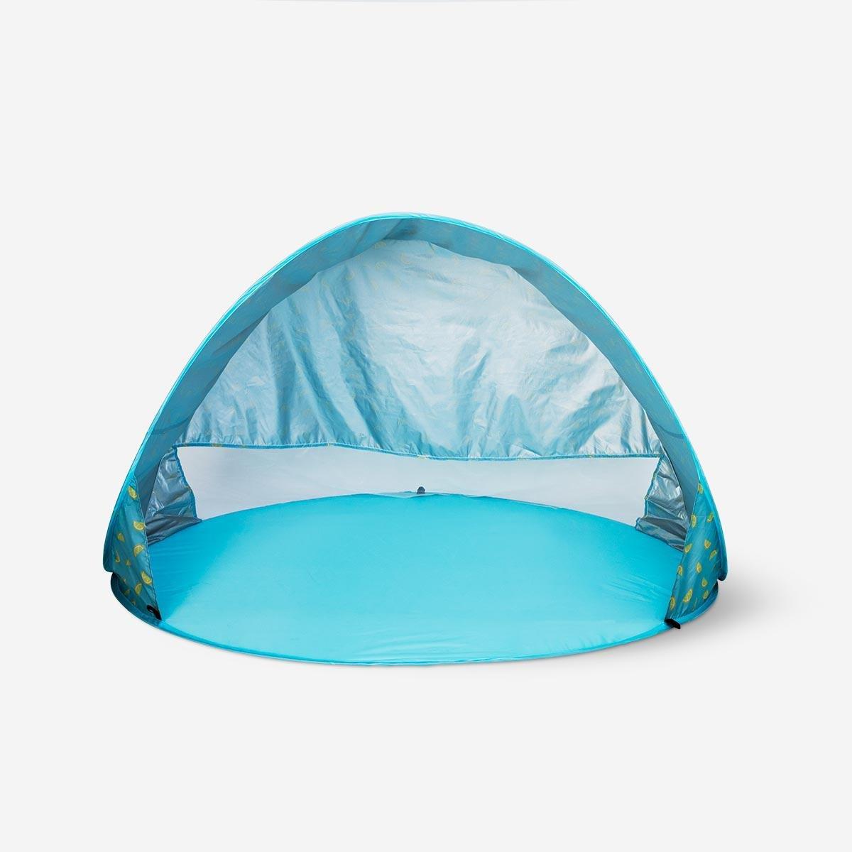 Turquoise beach tent