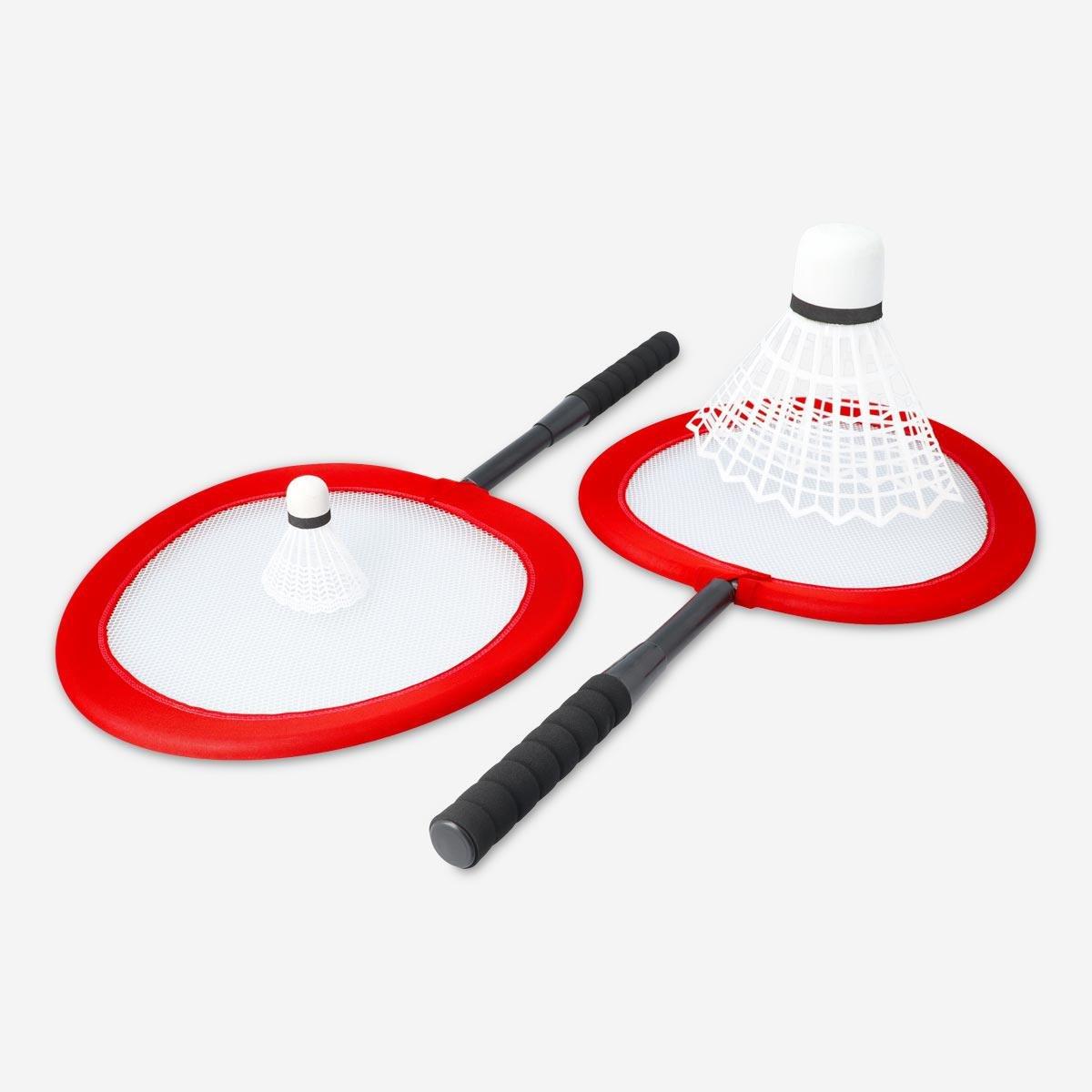 Red badminton set