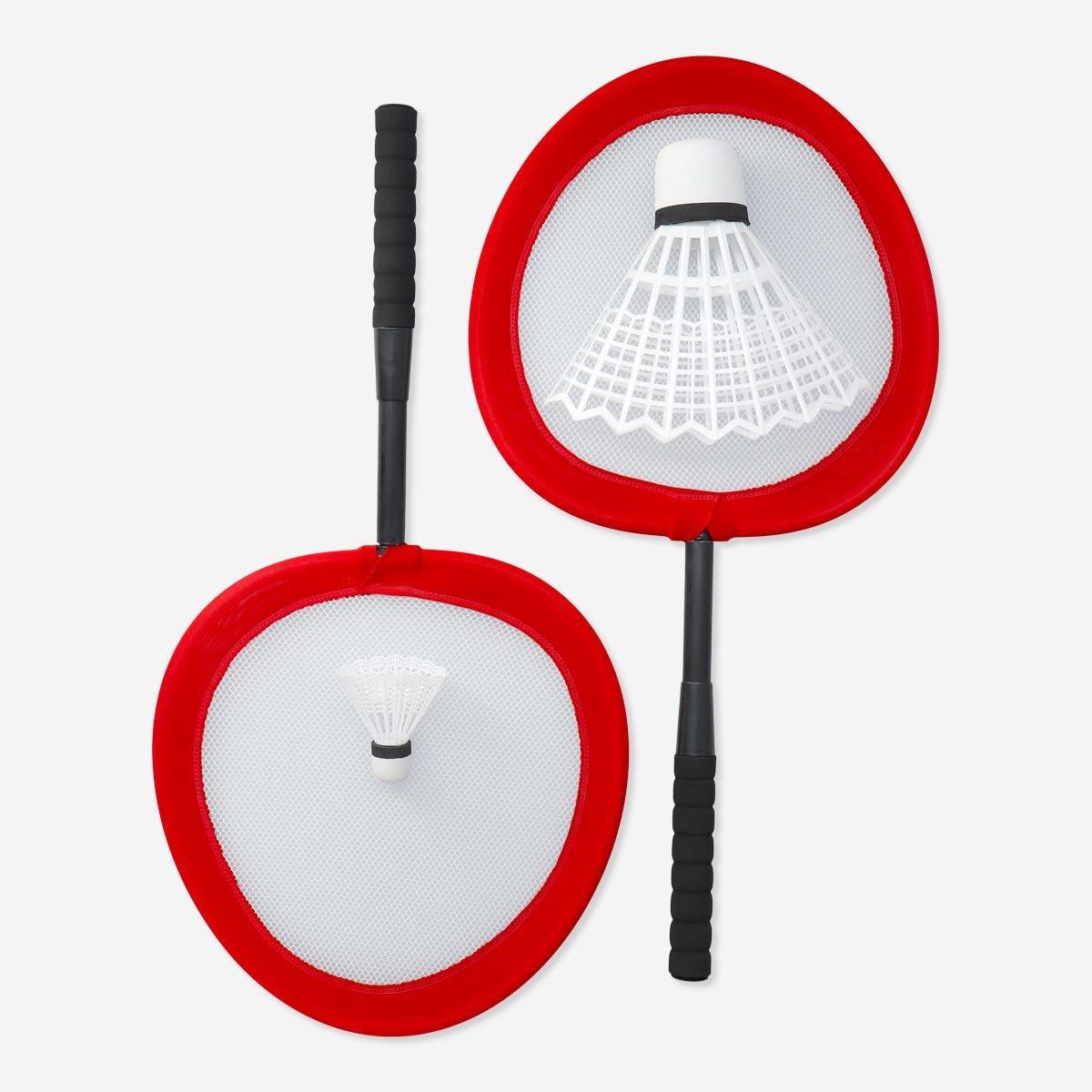 Red badminton set