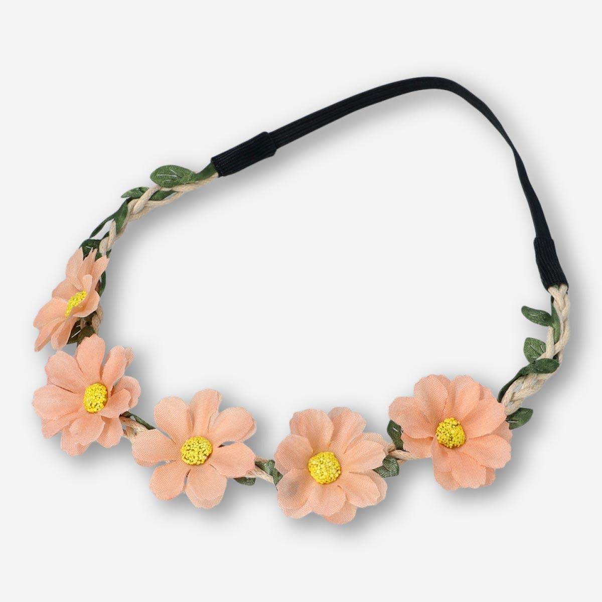 Orange floral hairband