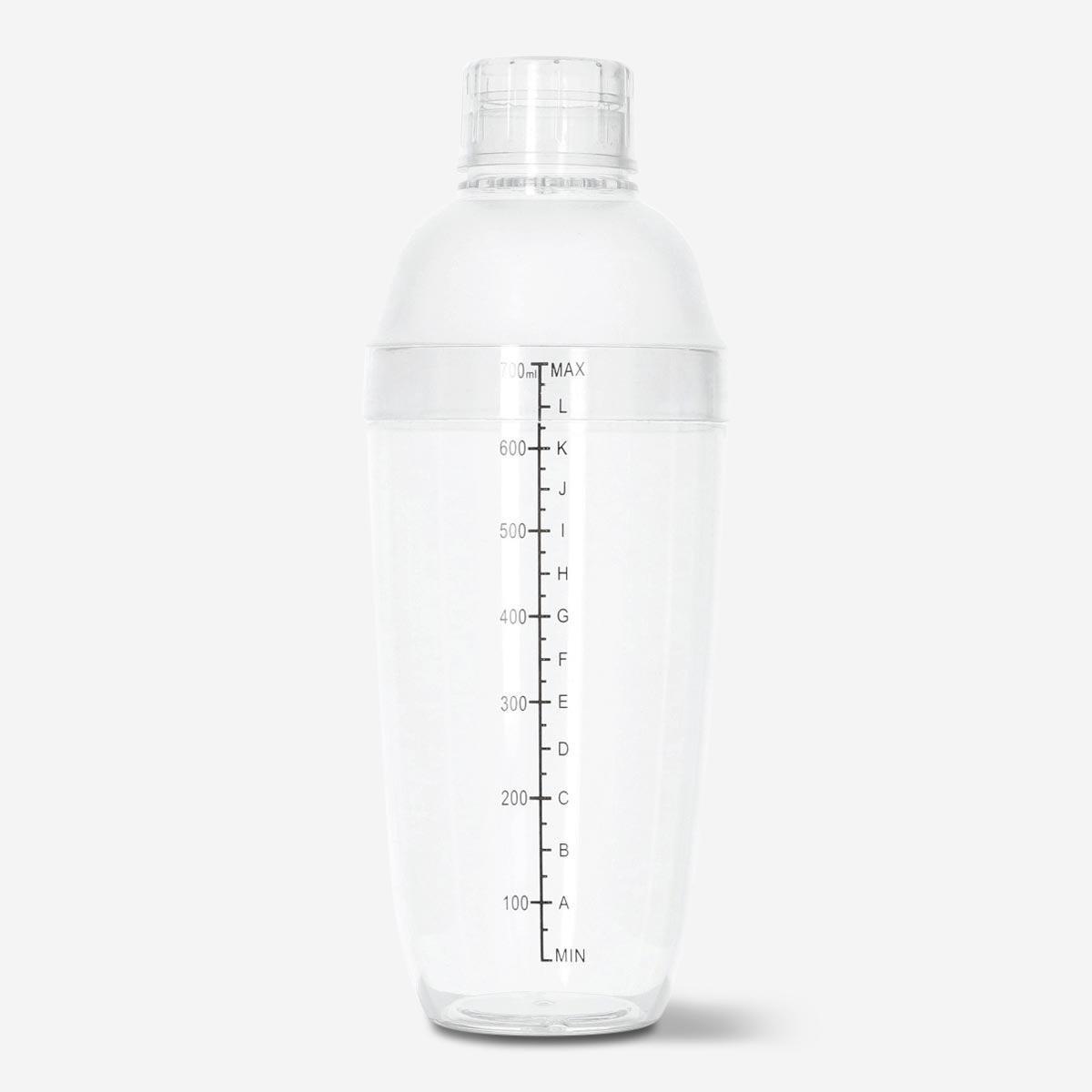 Plastic cocktail shaker