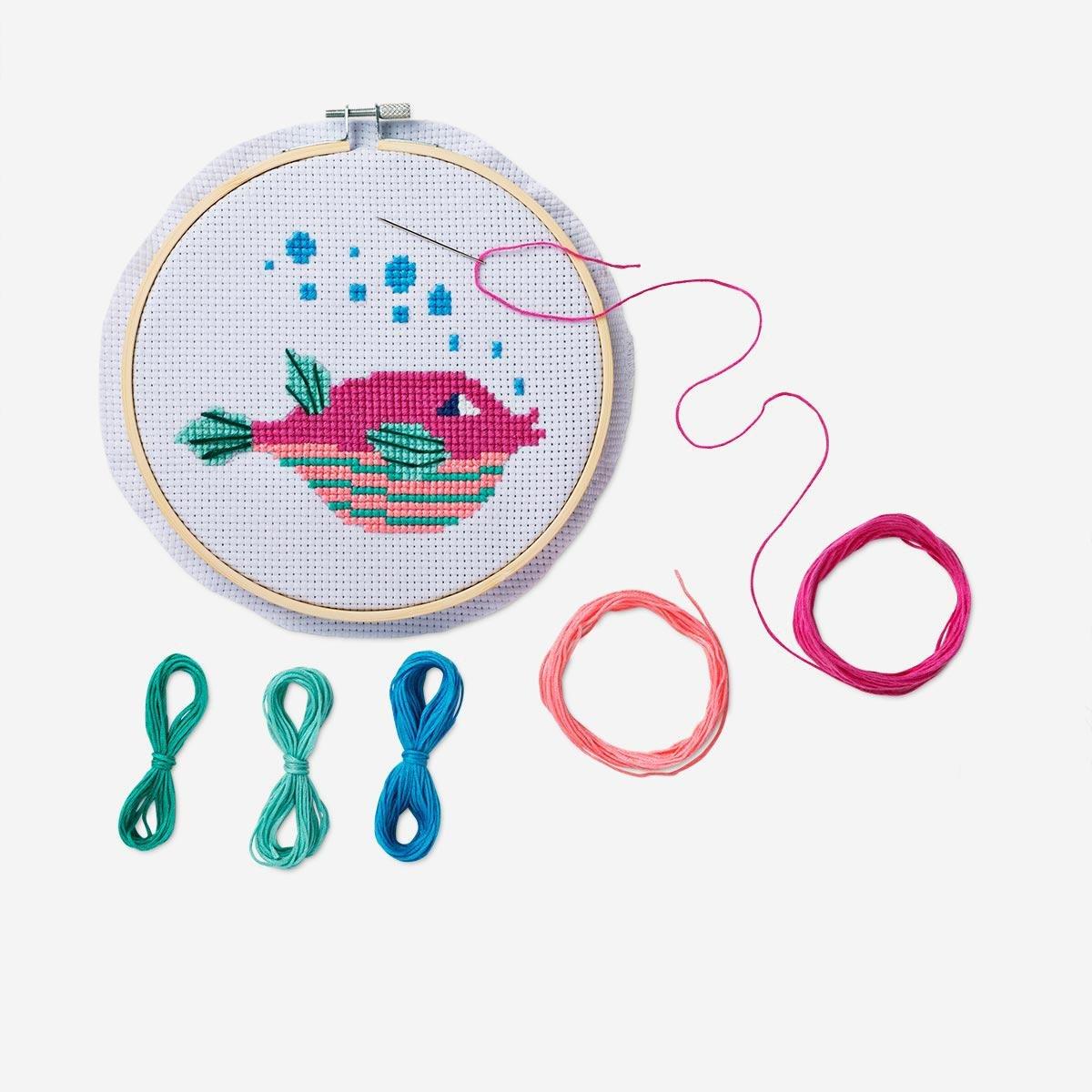 Multicolour cross stitch kit