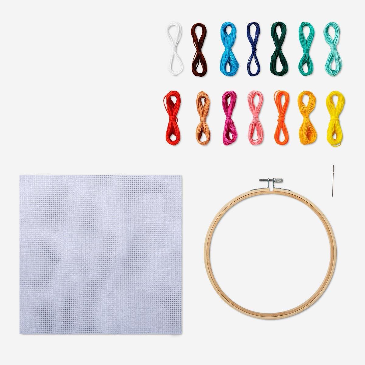 Multicolour cross stitch kit