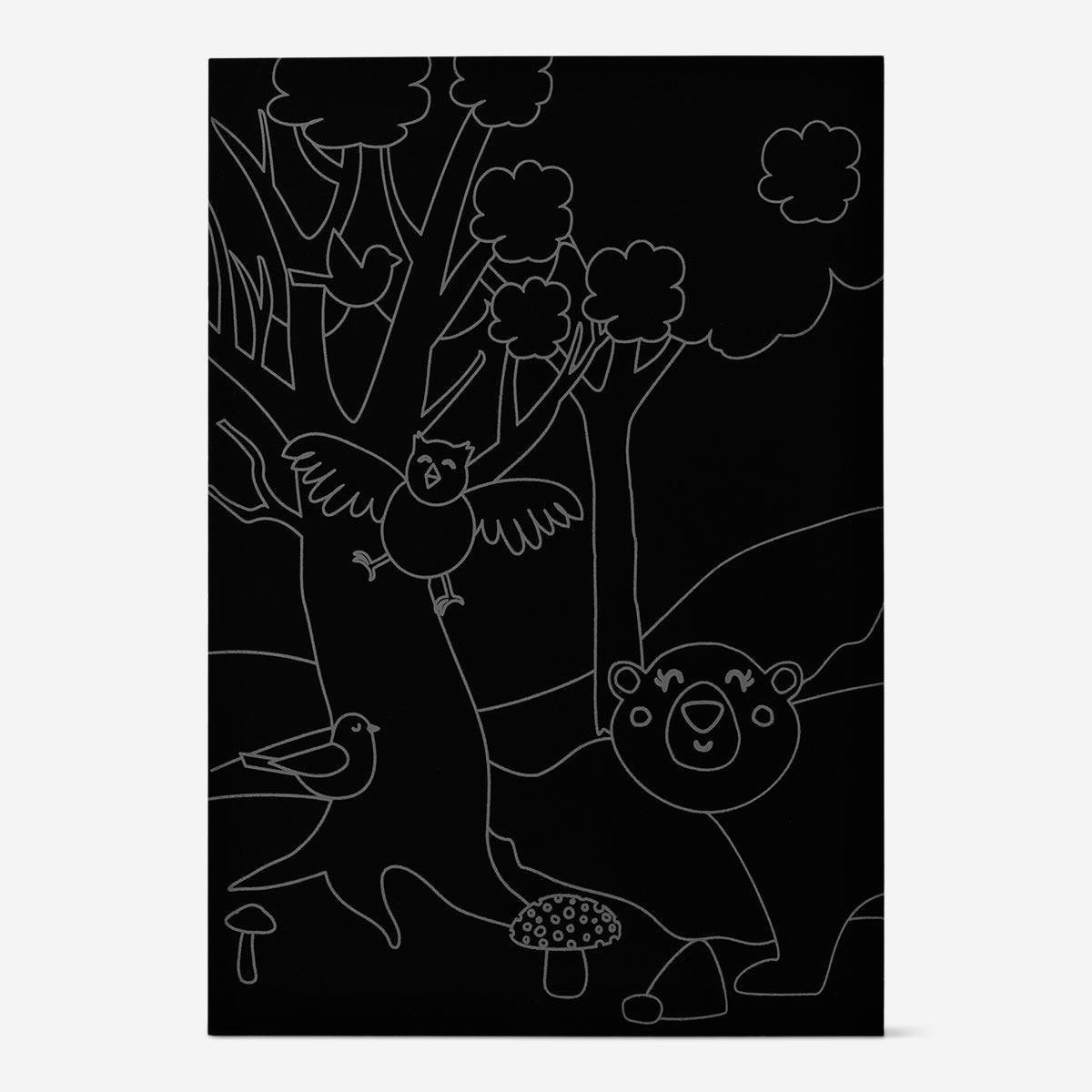 Black scratch pictures