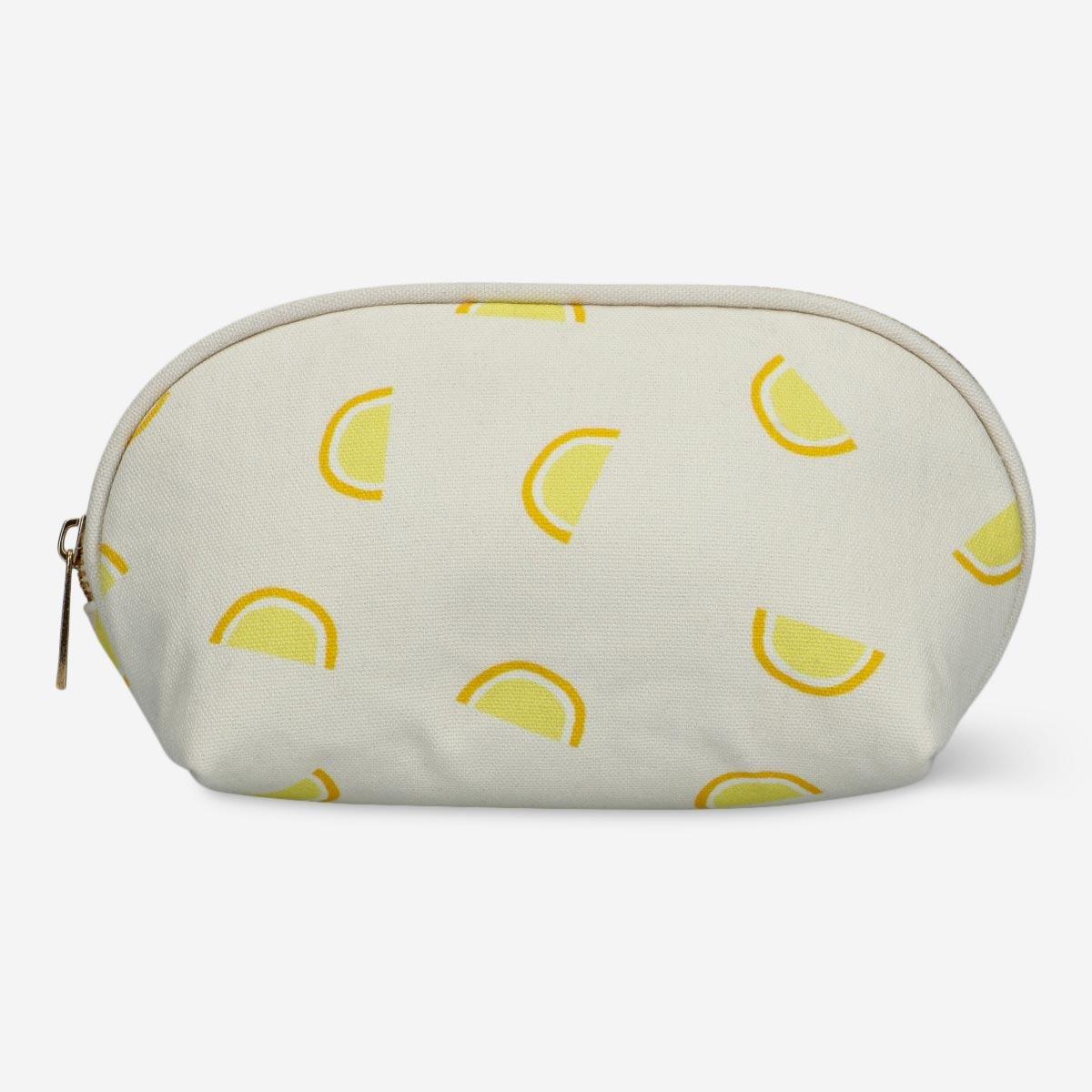 Yellow toiletry bag