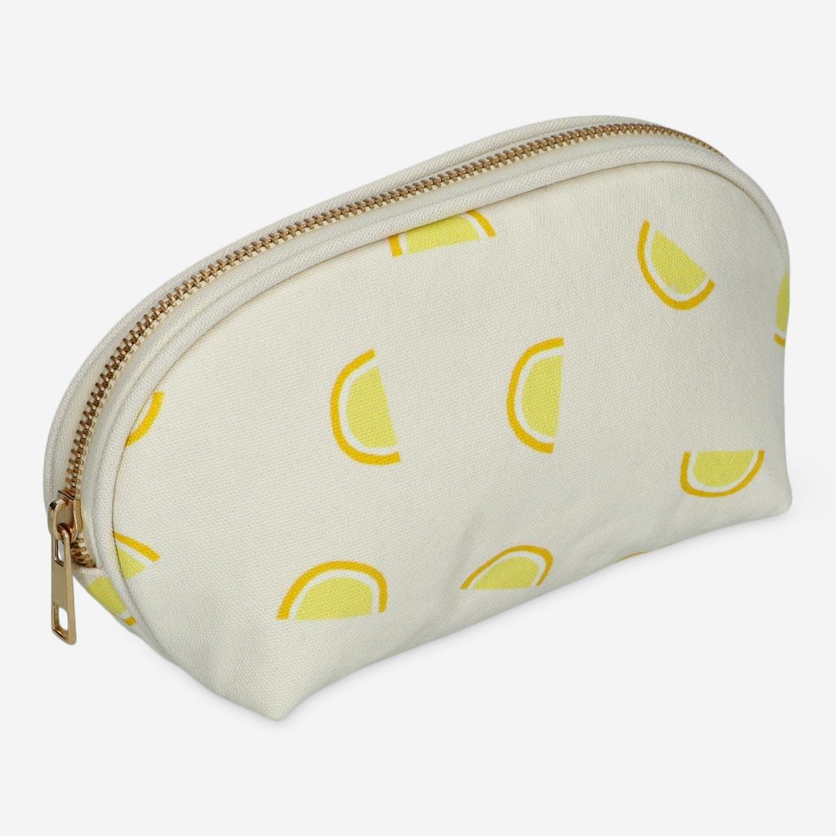 Yellow toiletry bag
