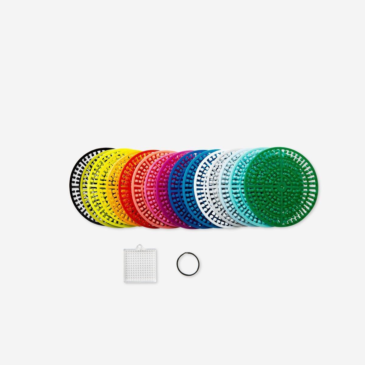 Multicolour make-your-own key rings