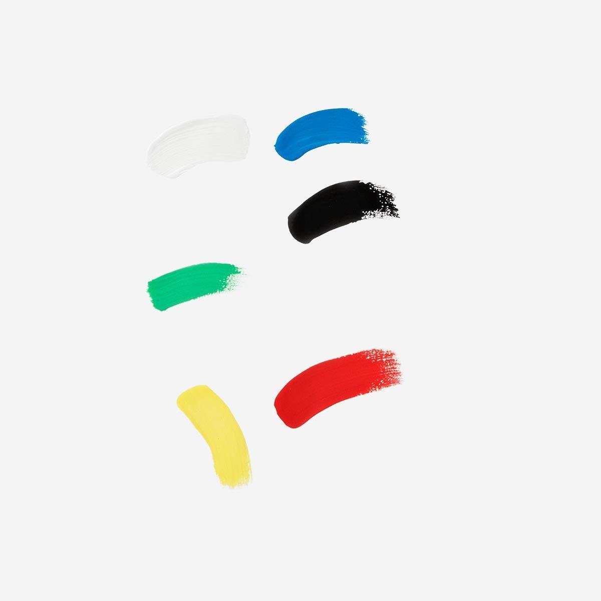 Multicolour gouache paint