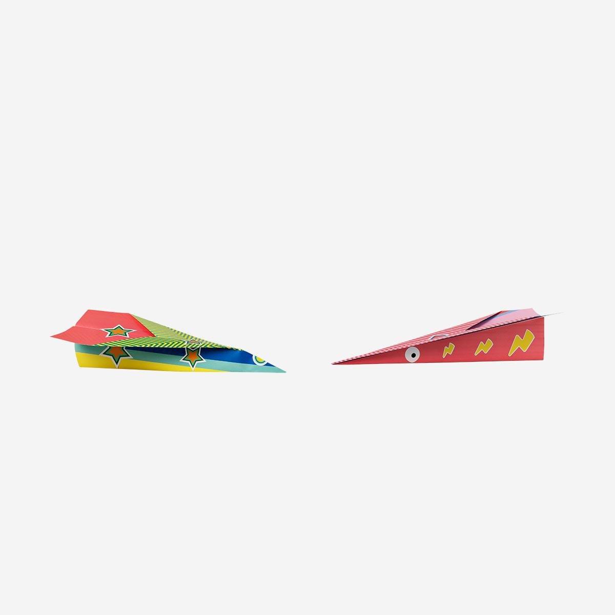 Multicolour paper planes