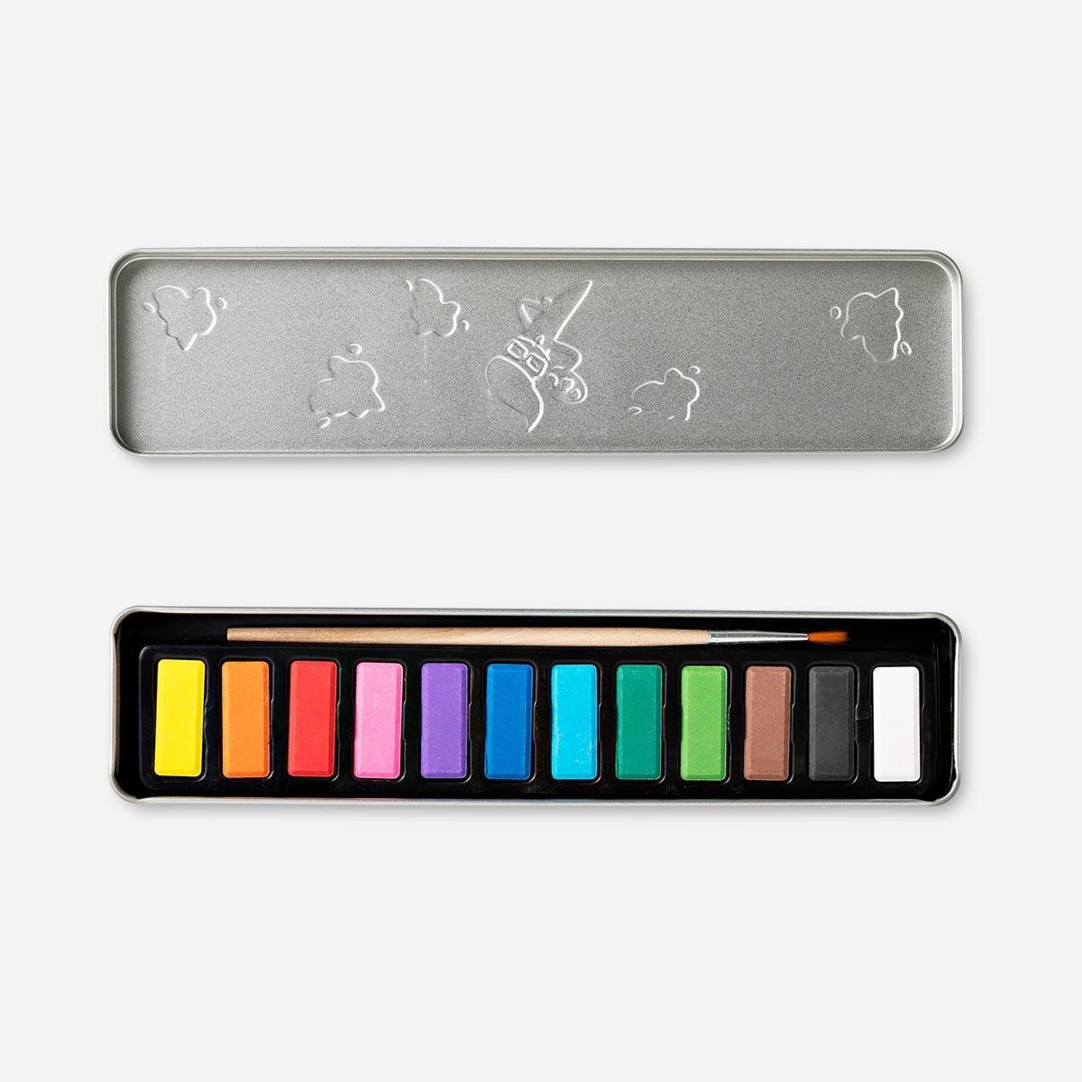 Multicolour watercolours