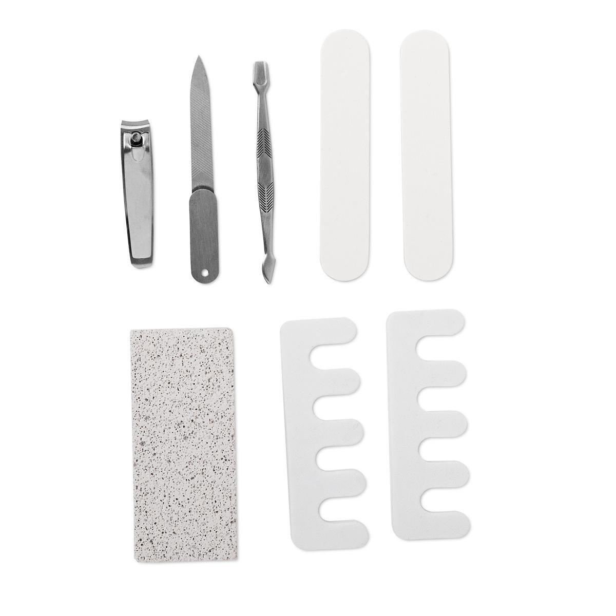 Black manicure and pedicure set