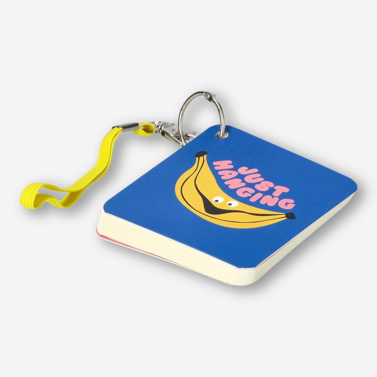 Blue banana notebook