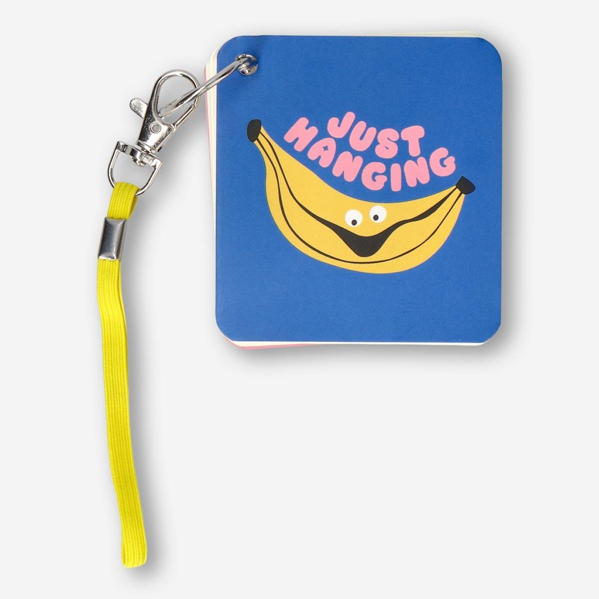 Blue banana notebook
